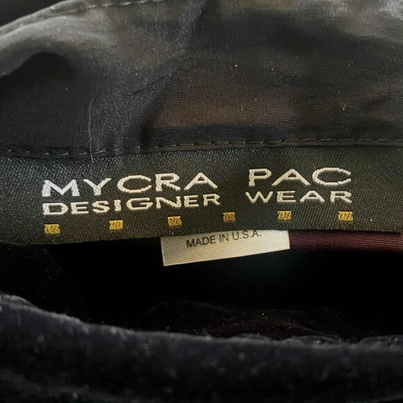 Mycra Pac Designerware Velvet Reversible Rain Coat Whimsy Goth Cape Hooded RARE - Picture 4 of 16